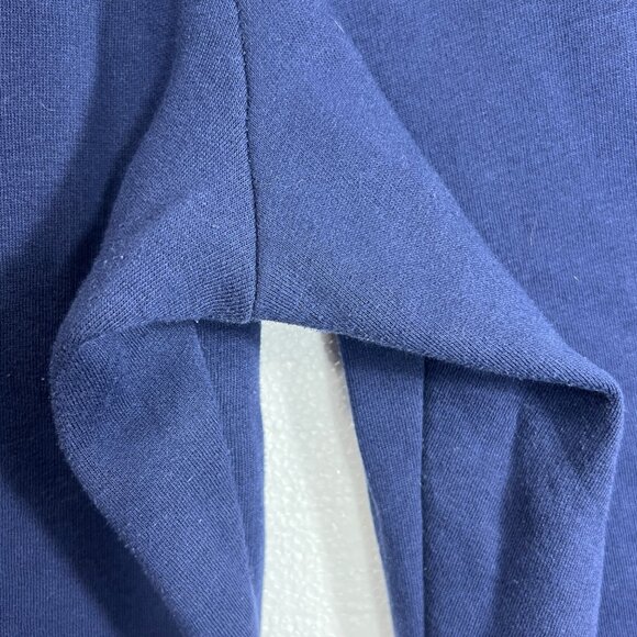 Victorias Secret Pink Navy Lounge Pants Cotton/Polyester Blend Elastic Waist XL - Picture 4 of 7